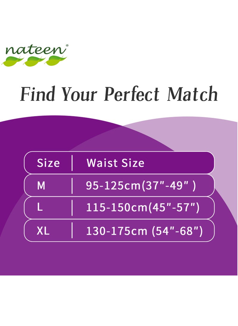 nateen حفاضات ناتين سوبر ألترا للكبار من سلس البول، متوسطة، مقاس الخصر 95-125 سم، 10 قطع، سراويل داخلية ذات قدرة امتصاص قصوى، حماية من التسرب.  - Image 5