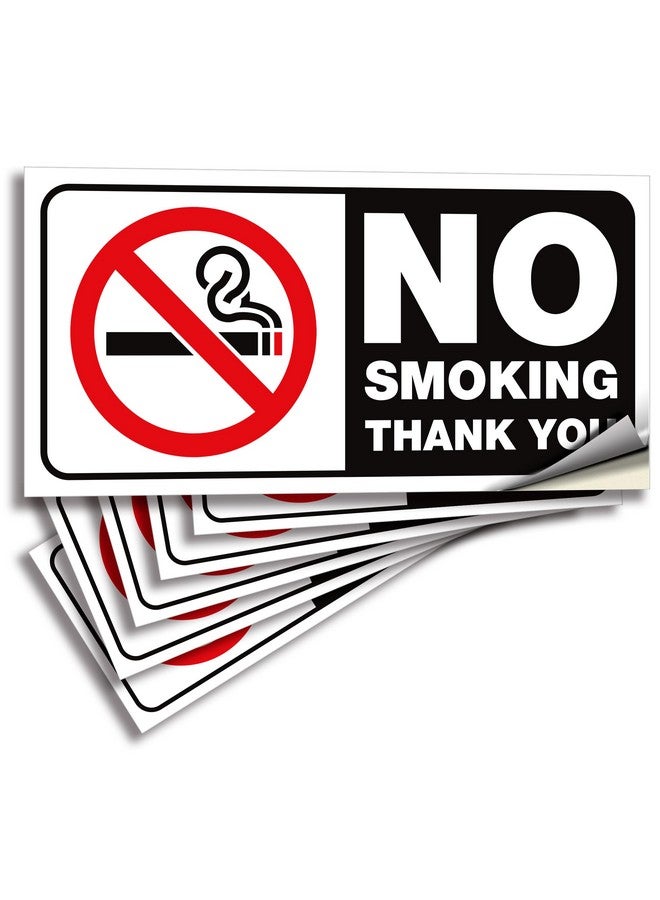 iSYFIX No Smoking Sticker Decal For Buses - 6 Pack 4X2 Inch - Premium Self-Adhesive Vinyl, Laminated For Uv, Weather, Scratch, Water & Fade Resistance, For Schools, Business, Office, And Buildings  - Image 1