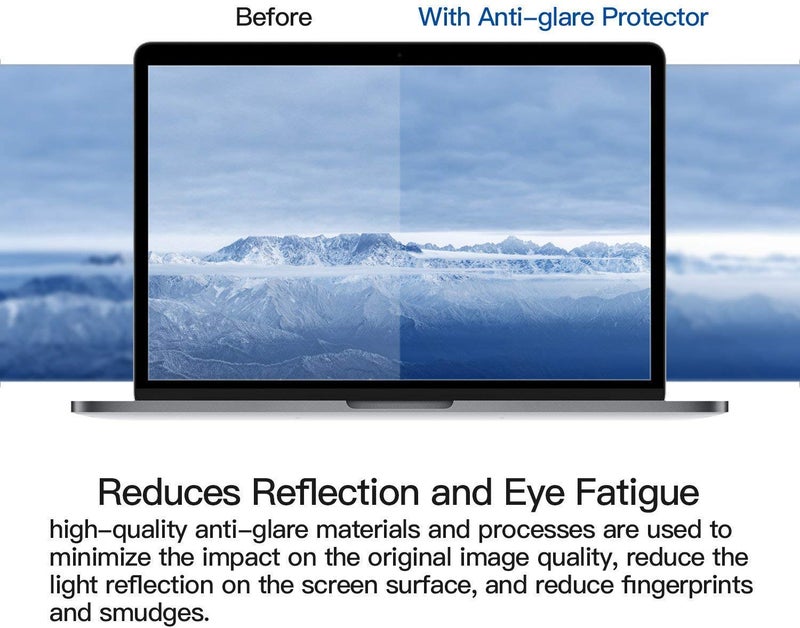 OJOS Tempered Glass Anti Glare Screen Protector Film For Macbook Air 13" A2337 M1/ A2179 A1932,Macbook Pro 13" M2/ A2338 M1/ A2289 A2251 A2159 A1989 A1706 (Matte) - Image 2