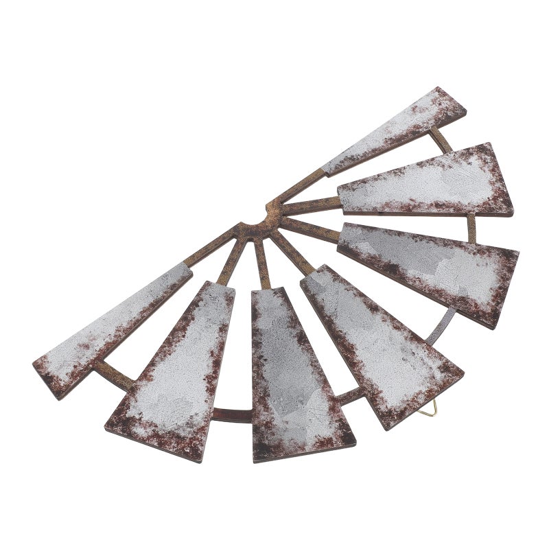Room Wall Decor Rustic Windmill Sculpture Hollow Wall Art for Bedroom Kitchen Entryway Country Style Decoration - Image 1