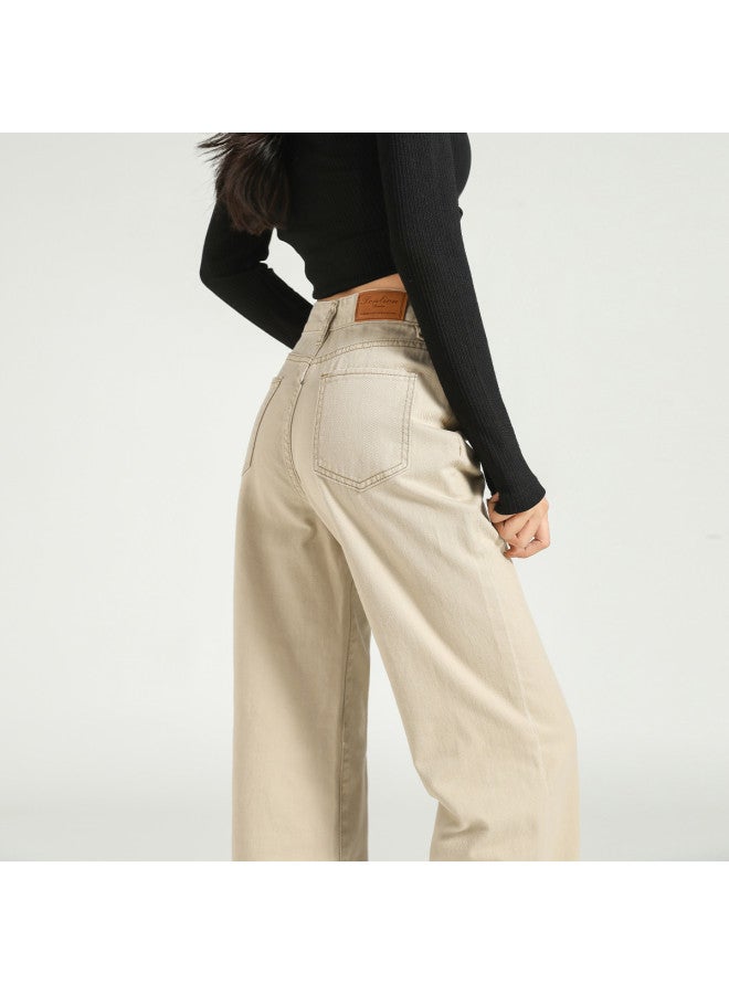 TonLion high-waisted Flared Pants - Korean Style Loose Wide-leg Trousers In Versatile Solid Colors - Image 2