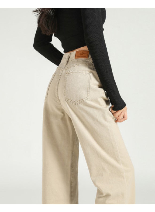 TonLion high-waisted Flared Pants - Korean Style Loose Wide-leg Trousers In Versatile Solid Colors - Image 1