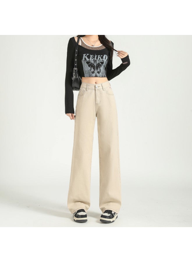 TonLion high-waisted Flared Pants - Korean Style Loose Wide-leg Trousers In Versatile Solid Colors - Image 5