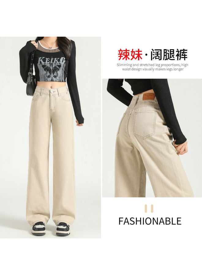 TonLion high-waisted Flared Pants - Korean Style Loose Wide-leg Trousers In Versatile Solid Colors - Image 3