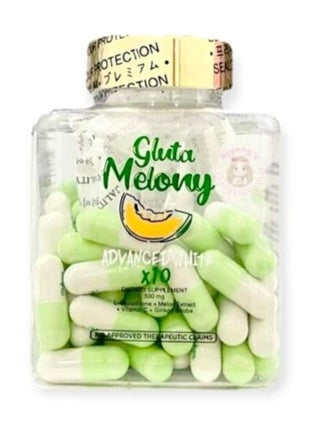 melony glutathione Aishi GLUTA ADVANCE WHITE X10, skin lightening pills, glutathione, anti aging 60 cps | Best Price KSA Berberine, 90 Capsules (500