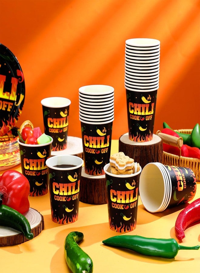 Jingmore 100 Pcs 9 oz Chili Tasting Cups Large - Mexican Cook off Party Supplies, Disposable, Cinco De Mayo Decorations (Novel) - Image 3