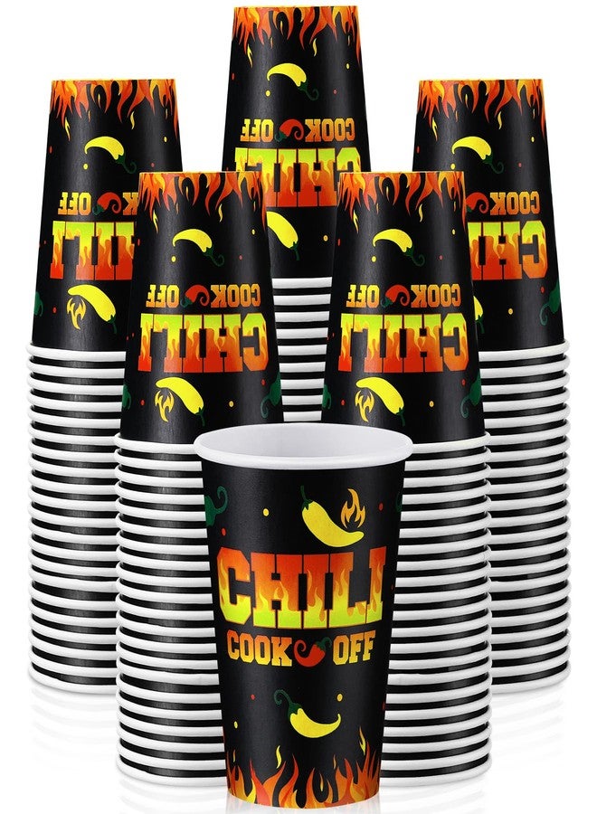 Jingmore 100 Pcs 9 oz Chili Tasting Cups Large - Mexican Cook off Party Supplies, Disposable, Cinco De Mayo Decorations (Novel) - Image 1