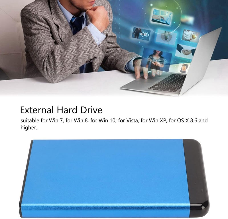 OUKA Portable Hard Drive, Ultra Thin External Hard Drive 2.5 Inch for TV (320GB) - Image 2