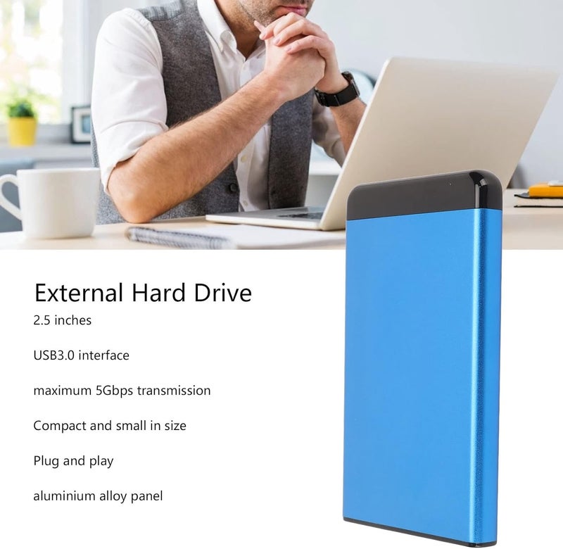 OUKA Portable Hard Drive, Ultra Thin External Hard Drive 2.5 Inch for TV (320GB) - Image 3