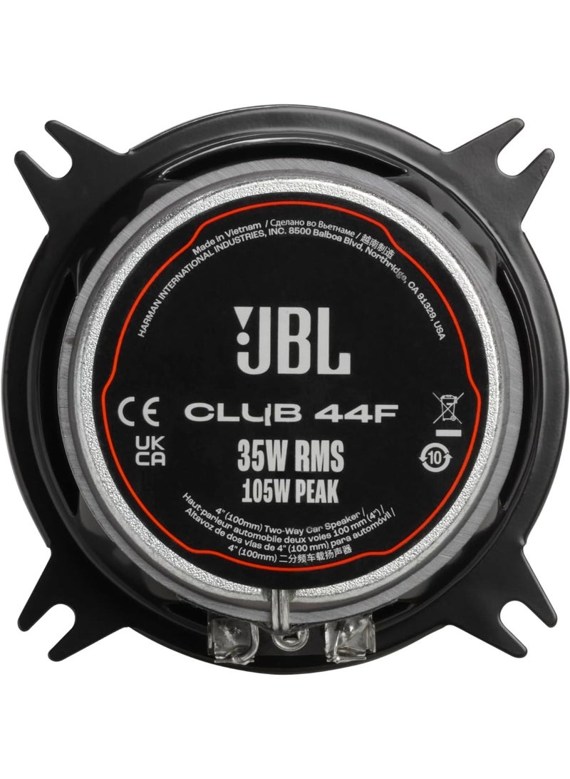 JBL Club 44F 4 Inch 2-Way Coaxial Car Speakers – High Sensitivity Audio with Deep Bass & Clear Highs - Image 2