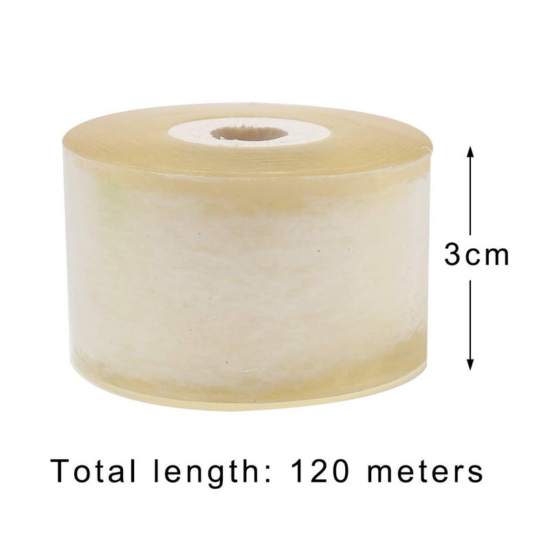 Pengxiaomei 2 pcs Grafting Tape, Stretchable Garden Grafting Tape Plants Repair Tapes Clear Floristry Film for Floral Fruit Tree and Poly Budding Tape 1.2Inch(Green,Yellow) - Image 3