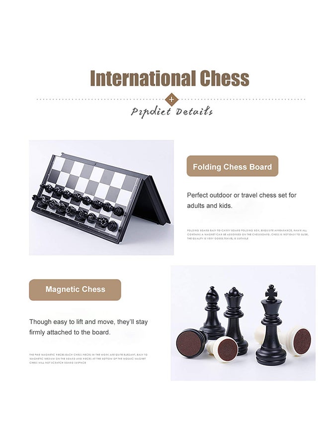 Foldable Portable Lightweight Compact Fun Loving Magnetic Travel Chess Set - Image 5