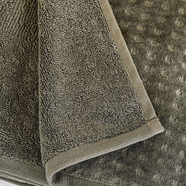 Pan Home Siesta Velour Hand Towel - Green - Image 3