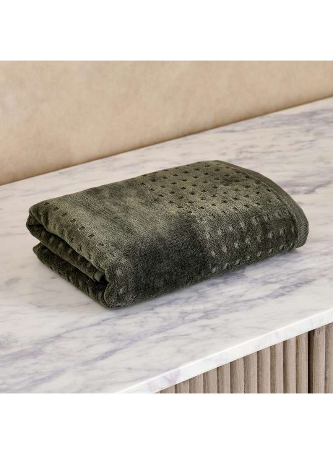 Pan Home Siesta Velour Hand Towel - Green - Image 2