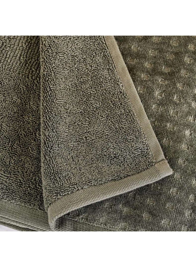 Pan Home Siesta Velour Hand Towel - Green - Image 3