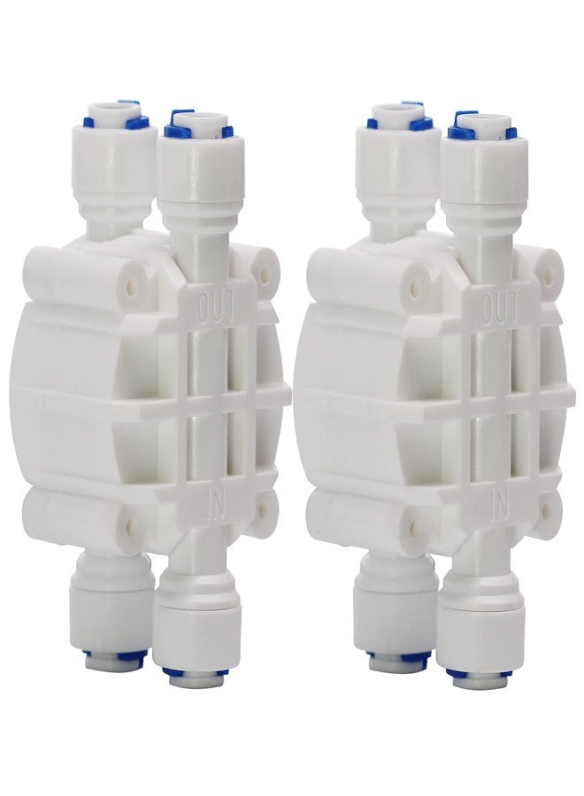 DIGITEN 1/4" Automatic Shut-Off Valve with Quick-Connect Fittings For RO Reverse Osmosis(Pack of 2) - Image 2