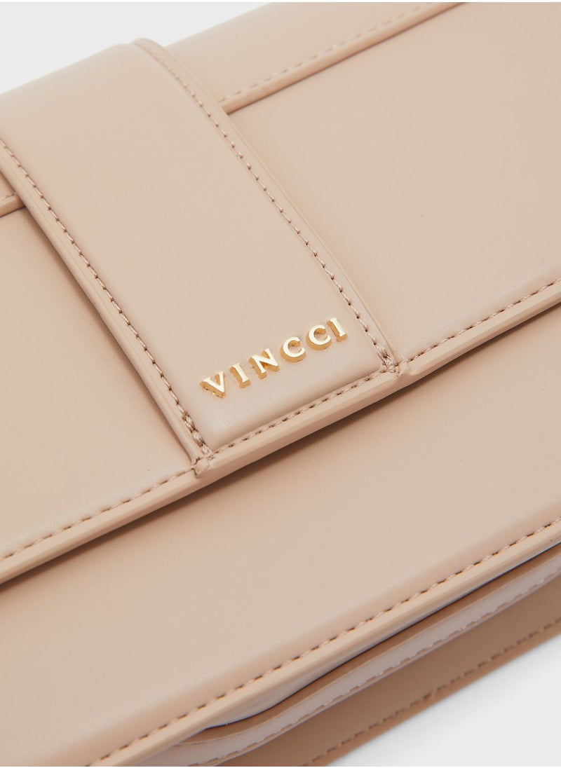 Vincci - Flap Over Crossbody Bag - Image 1