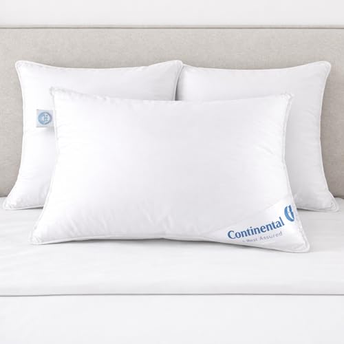 Continental Bedding Siberian Goose Down Pillow 800 Fill Power White Goose Down 400 Thread Count 100 Cotton Shell Soft Medium Firm Loft Options Handcrafted in USA - Image 3