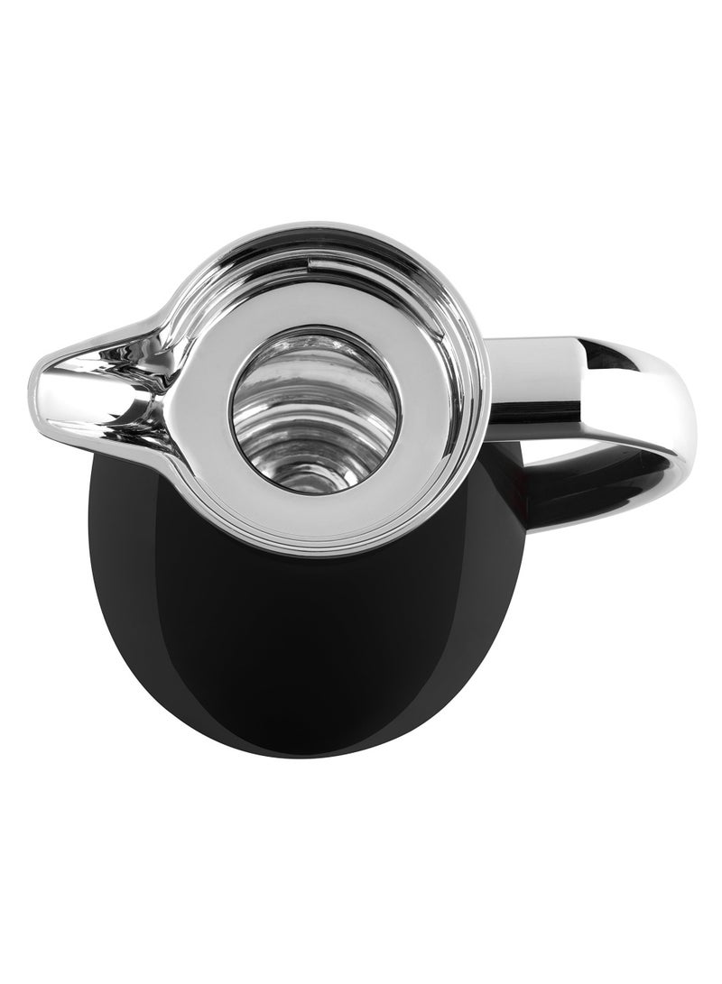 emsa Campo Vacuum Flask  1L  100  Leak Proof  Quick Tip Closure  12 Standard Hot 24 Cold  In Chrome  Stainless Steel  - Image 3