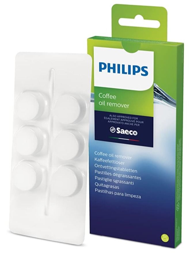 Philips Saeco (CA6704/10) Coffee Oil Remover Cleaning Tablets for Coffee Machines (6 tablets) - Image 1