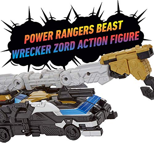 Power Rangers Beast Morphers Beast Wrecker Zord Converting Action Figure Toy from TV Show - Image 4
