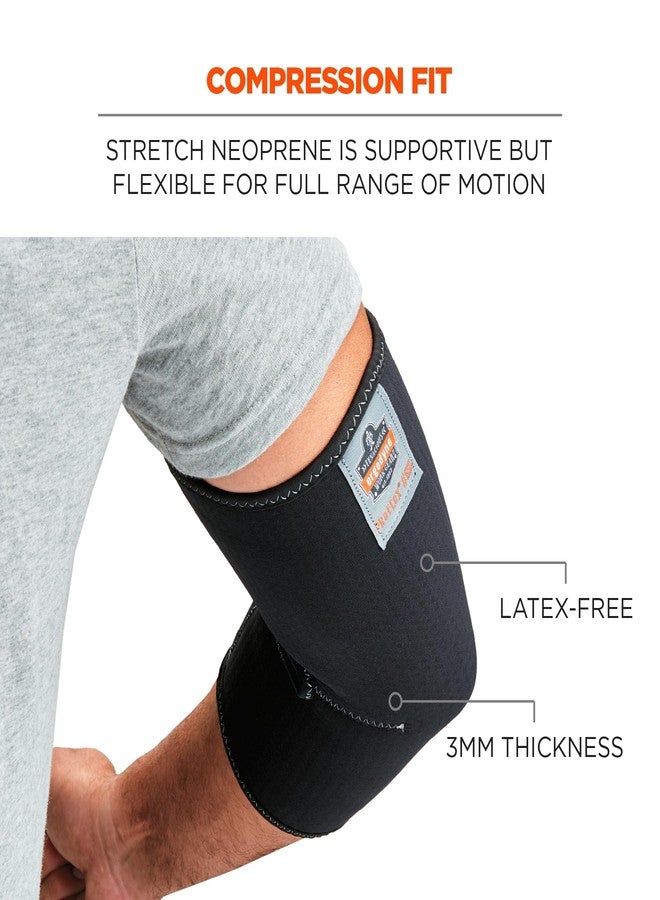 Ergodyne - 16573 ProFlex 650 Neoprene Elbow Sleeve, Black, Medium - Image 3