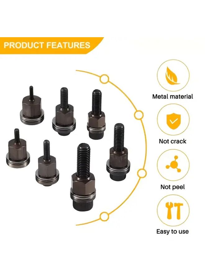 58 Pcs 3 In 1 Carbon Steel Riveting Tool Set Manual Rivet Gun Kit For M3 To M10 Nuts - Image 5