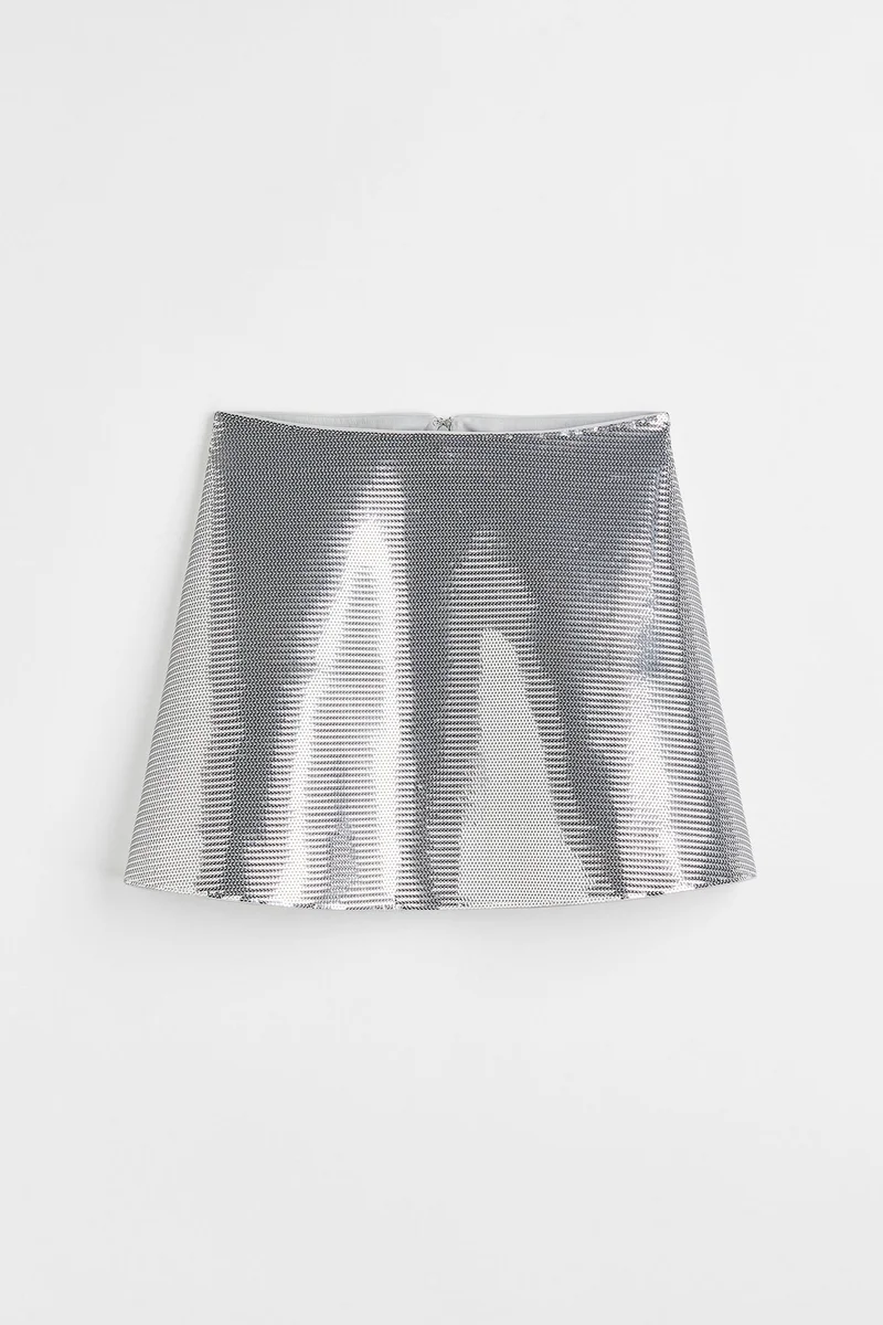H&M Sequined mini skirt