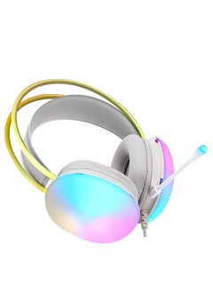 Generic XTRIKE ME GH-511 Transparent Backlit Gaming Headset with RGB - 50mm Stereo Sound, Omnidirectional Microphone, USB + 3.5mm Interface-GRAY  - Image 4