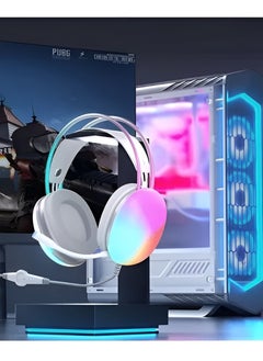 Generic XTRIKE ME GH-511 Transparent Backlit Gaming Headset with RGB - 50mm Stereo Sound, Omnidirectional Microphone, USB + 3.5mm Interface-GRAY  - Image 5