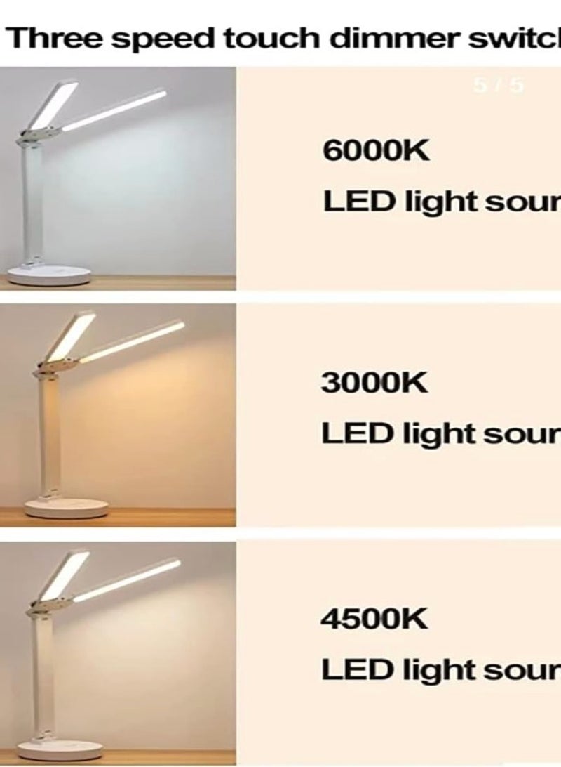 2 In 1 Dimmable Double Head LED Desk Lamp - Image 4