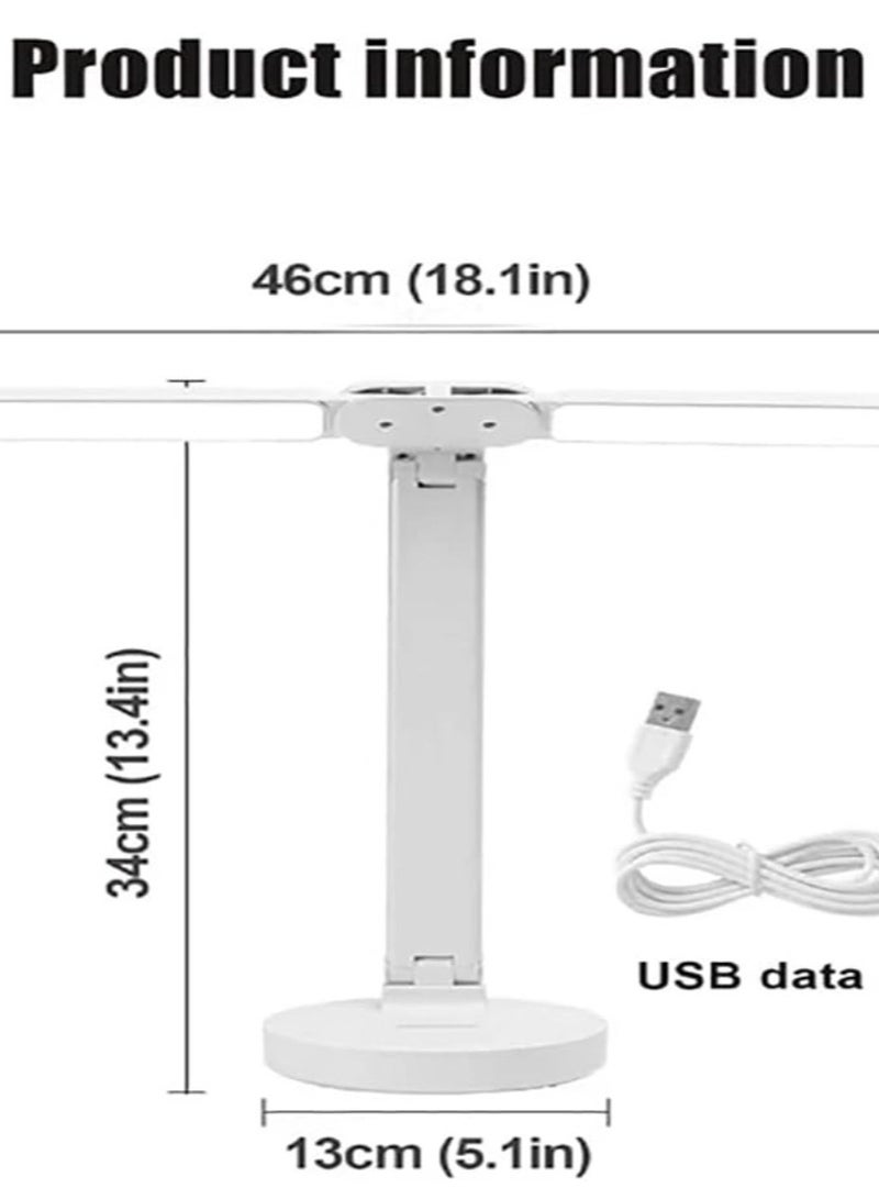 2 In 1 Dimmable Double Head LED Desk Lamp - Image 3
