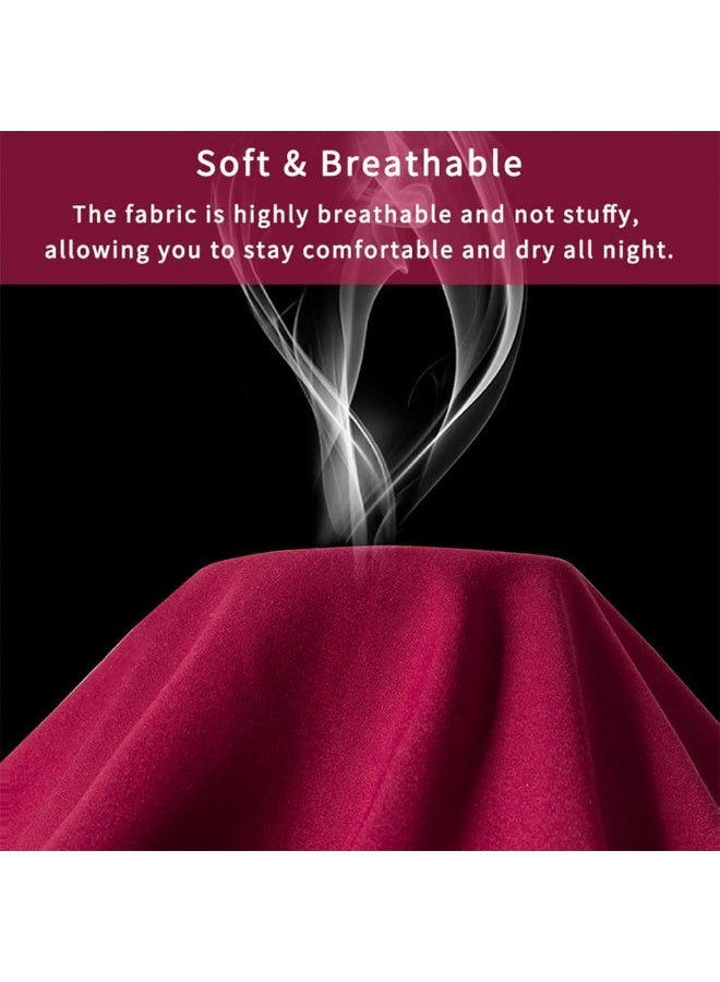 NookZuzu 2 Pack Microfiber Queen Zipper Pillowcases, Soft Comfortable Not Shrink Wine Red Pillow Case, Breathable Pillow Cases Set of 2 (20x30 Inches) - Image 4