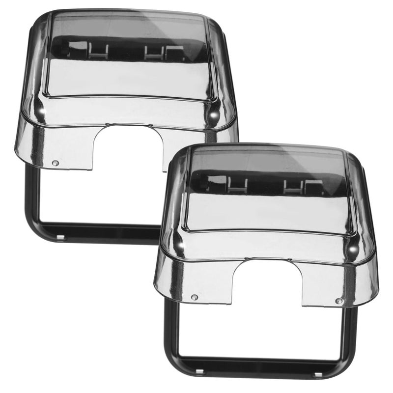 2 Pack Self Adhesive Wall Socket Covers Outlet Protectors for Home Office Kitchen Garden Easy Installation - Image 2