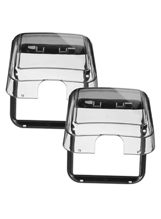 2 Pack Self Adhesive Wall Socket Covers Outlet Protectors for Home Office Kitchen Garden Easy Installation - Image 1