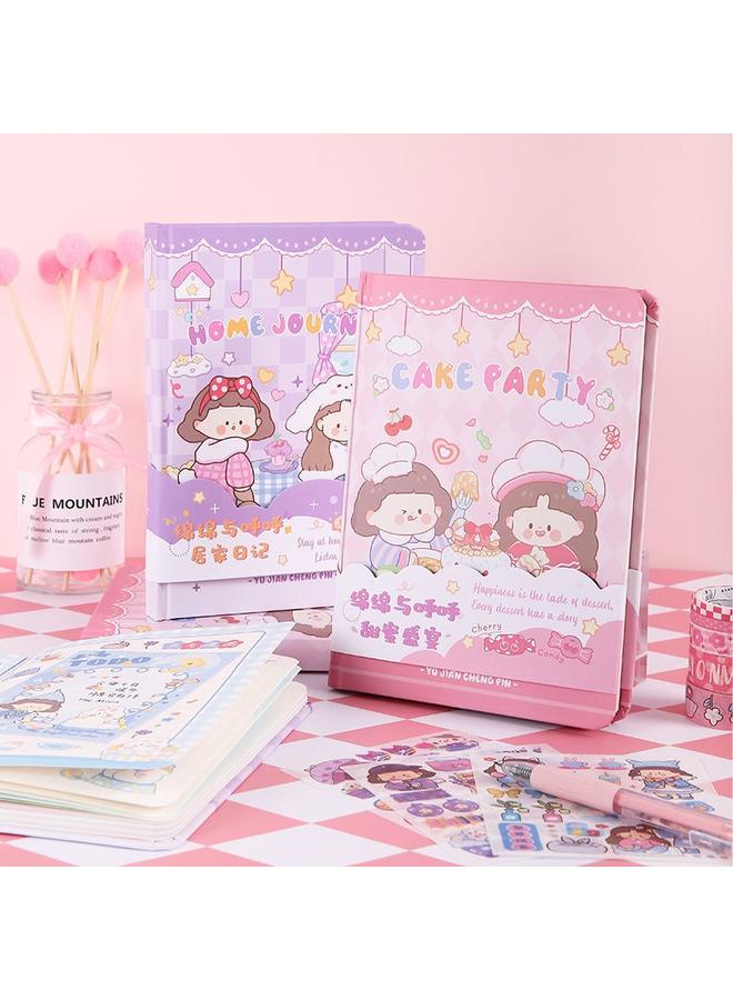 Bluejw Cute Hand Ledger Suit Gift Box High Color Value Ins Style Student Birthday Gift Full Set Diy Hand Ledger Notebook - Image 2