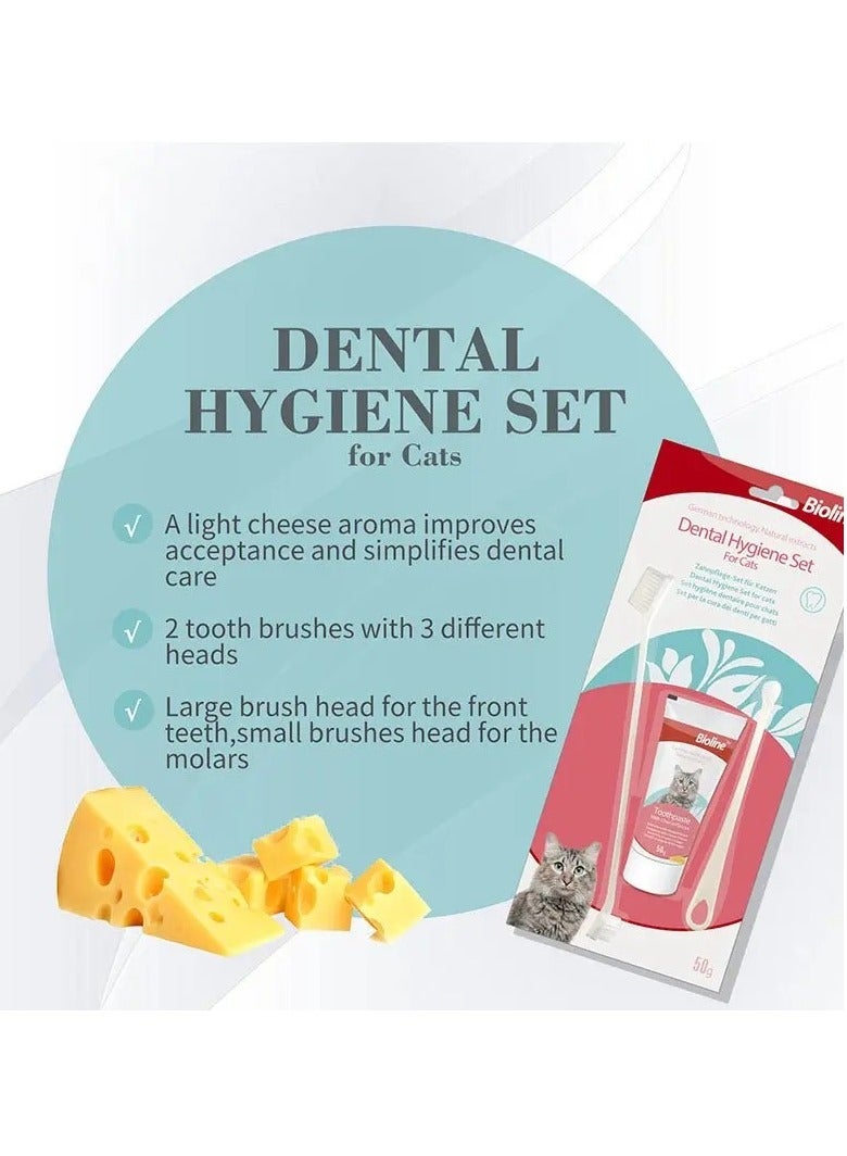 Bioline Dental Hygiene Set For Cats 50g [Weight - 50g]  - Image 4