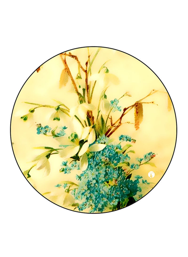 Flowers Printed Mouse Pad  Multicolour