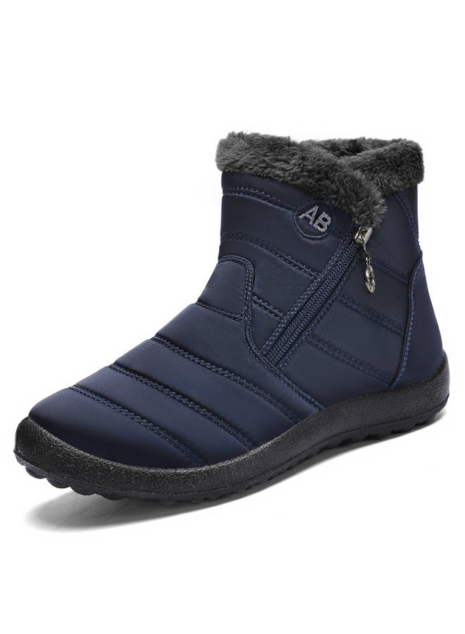 Women's Winter New Cotton Shoes Polyurethane Long Cotton Boots, Warm High-top Shoes For The Elderly, Couple's Large Size Snow Boots