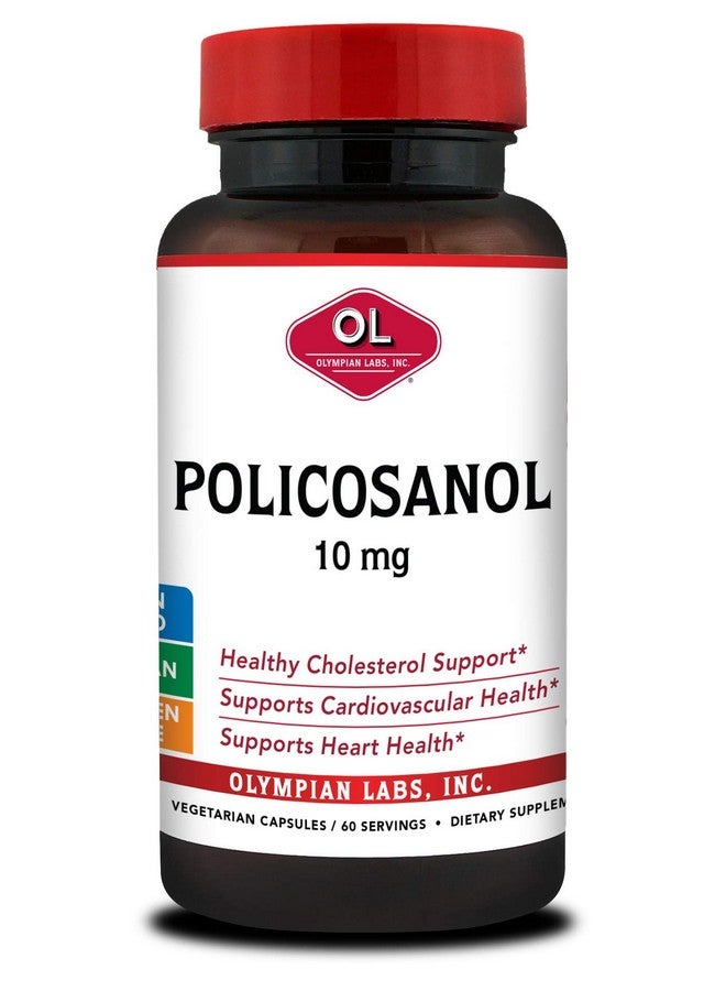 Olympian Labs Policosanol 10mg Vegetarian Capsules, Supporting Heart and Circulatory Health - 60 Count - Image 1