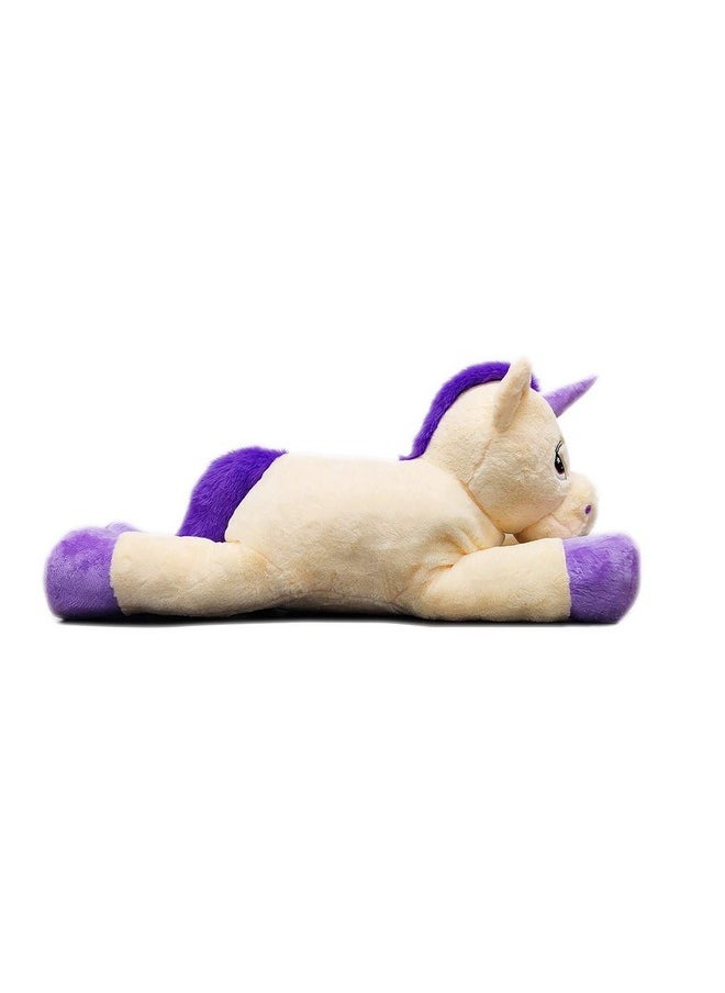 Besties Besties Big Size Funny Unicorn Stuffed Animal Plush Toy,90CM Certified by CE, ISO 100% Safe for Kids 90CM (Beige).Made in India  - Image 5