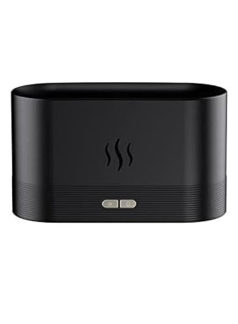 TIGER Flame Air Diffuser || Mini Portable Essential Oil Diffuser - Cool Mist Humidifier for Bedroom, Spa, Office, & Travel | Waterless Auto-Off, White & Black - Image 1
