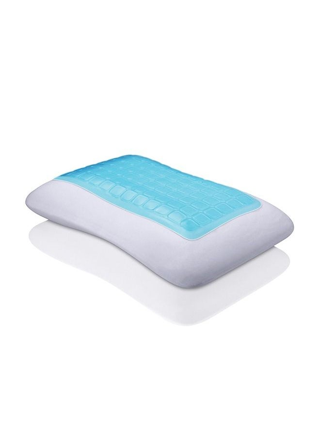 OxyGell Medicated Ergonomic Support Pillow - Gel & Medicated Innovative Memory Foam with 3D Gel Layer | Neck Support, Muscle Relaxation, and Cool Sleep | Size 60x40x14cm | Adaptive Outer Fabric - pzsku/Z3D574FCE8827E6471C87Z/45/_/1659604930/7296025b-ceef-477c-b98b-df316880d92b