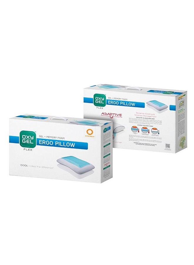 OxyGell Medicated Ergonomic Support Pillow - Gel & Medicated Innovative Memory Foam with 3D Gel Layer | Neck Support, Muscle Relaxation, and Cool Sleep | Size 60x40x14cm | Adaptive Outer Fabric - pzsku/Z3D574FCE8827E6471C87Z/45/_/1659604930/9e4d9315-55d9-452f-b6c6-e65bb356ee0d