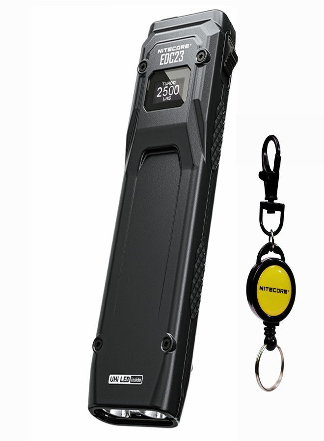 نايت كور مصباح Nitecore EDC23 التكتيكي فائق النحافة بقوة 2500 لومن، مناسب للجيب والاستخدام اليومي - Image 1