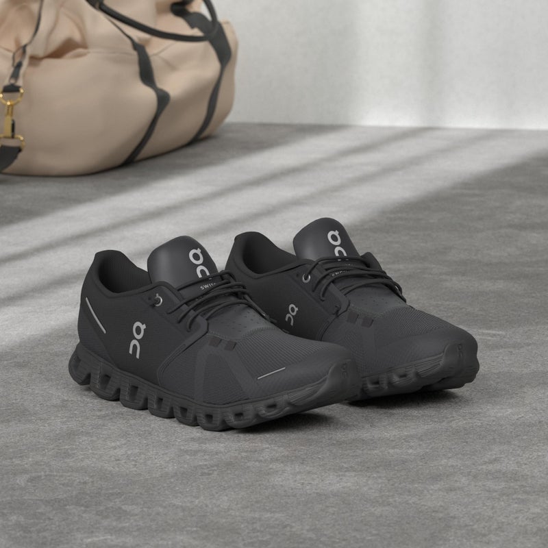 ON Women's Cloud 5 Sneakers, All Black, 7.5 - Image 2