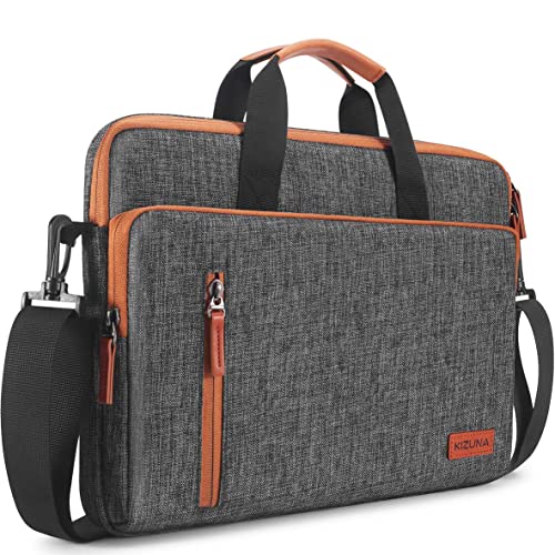 KIZUNA Laptop Bag Case 17 Inch Computer Shoulder Sleeve Briefcase For LG gram 17 2022 /Dell G7/17.3" Lenovo Legion 5 / 5i / IdeaPad L340/HP Gaming Pavilion 17/ENVY Laptop 17,Brown