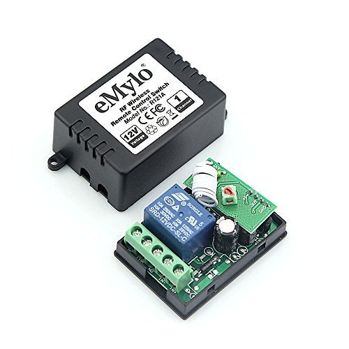 eMylo DC 12V 4x1channel RF Relay جهاز تحكم عن بعد لاسلكي لمفتاح الإضاءة 433Mhz مستقبل ريلاي مع جهاز إرسال لاسلكي - Image 2