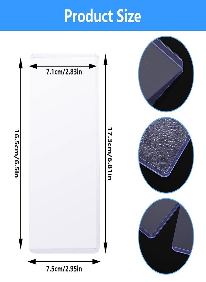براساكو مجموعة من 6 قطع من أغطية أوراق الدولار الشفافة من Prasacco، وحامل أوراق الدولار المصنوع من مادة PVC، وحامل العملات، وحافظات عرض الأوراق النقدية، وحافظات تخزين الأوراق النقدية، وحافظة حماية أوراق الدولار للأوراق النقدية، وحافظة النقود - Image 2