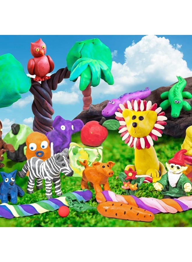 ESSENSON Magic Clay - Air Dry Clay 24 Colors, Modeling Clay for Kids with Tools, Soft & Ultra Light, Toys Gifts for Age 3 4 5 6 7 8+ Years Old Boys Girls Kids - Image 2